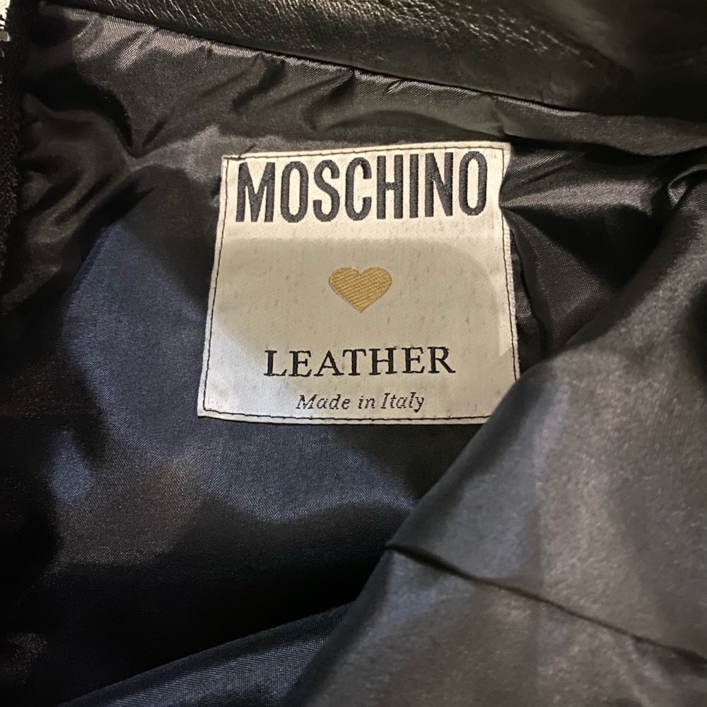 Vintage Moschino Leather Skirt - Picture 3 of 4